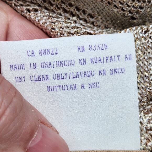 NWT En Francais by Huey Waltzer Formal Metallic Cocktail Maxi Women's Dress 4P - Picture 4 of 14